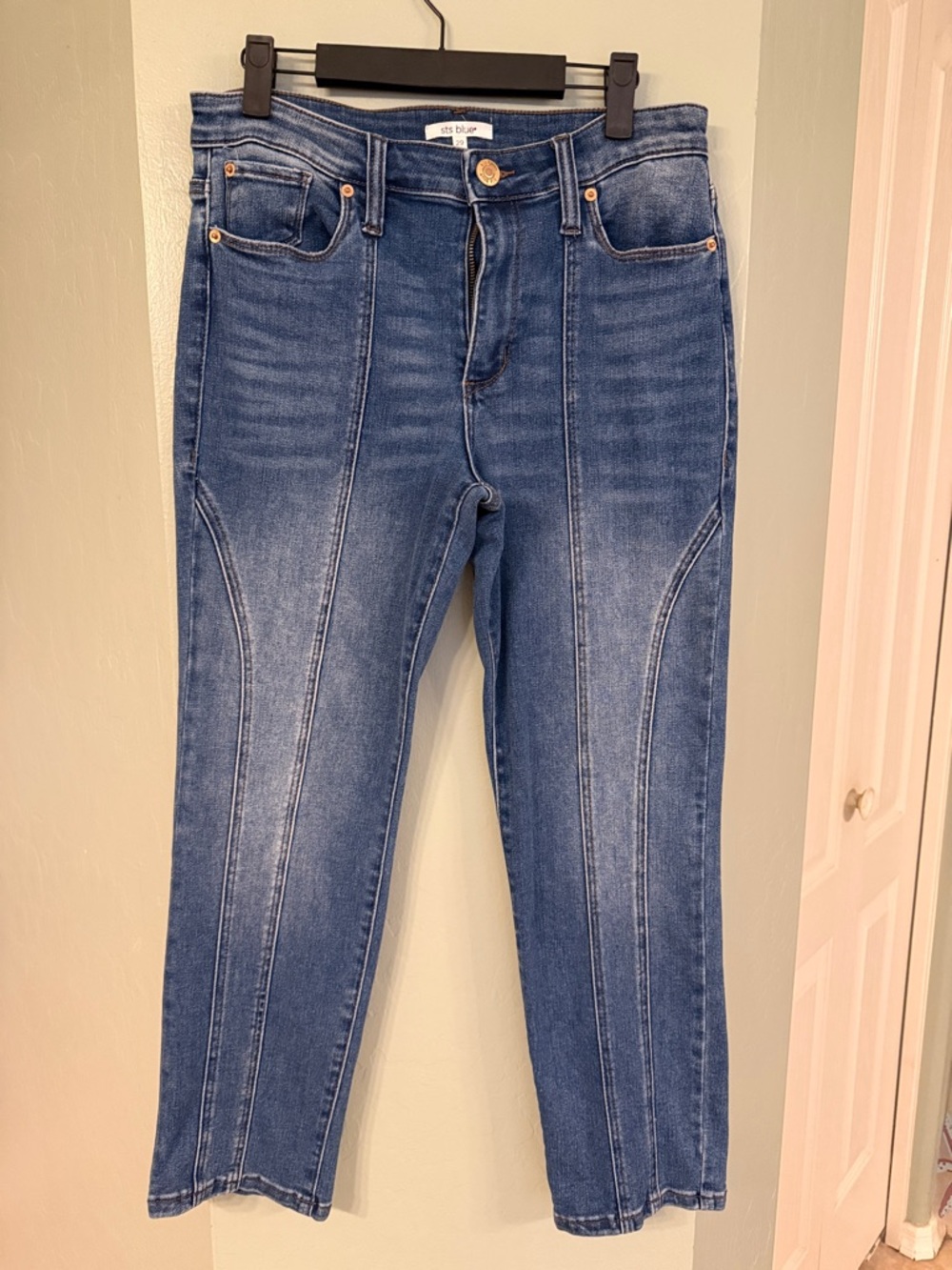 STS Blue Mid Wash Straight-Leg Jeans